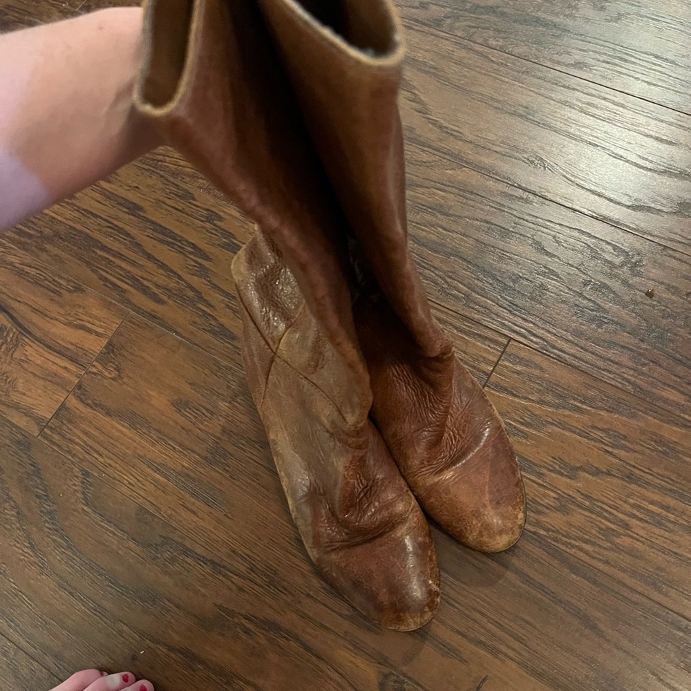 Steve Madden Brown Heeled Boots - Picture 2 of 4